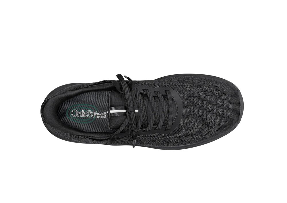 OrthOfeet Dames Hands-Free Instap Sneaker Nira Black/Black