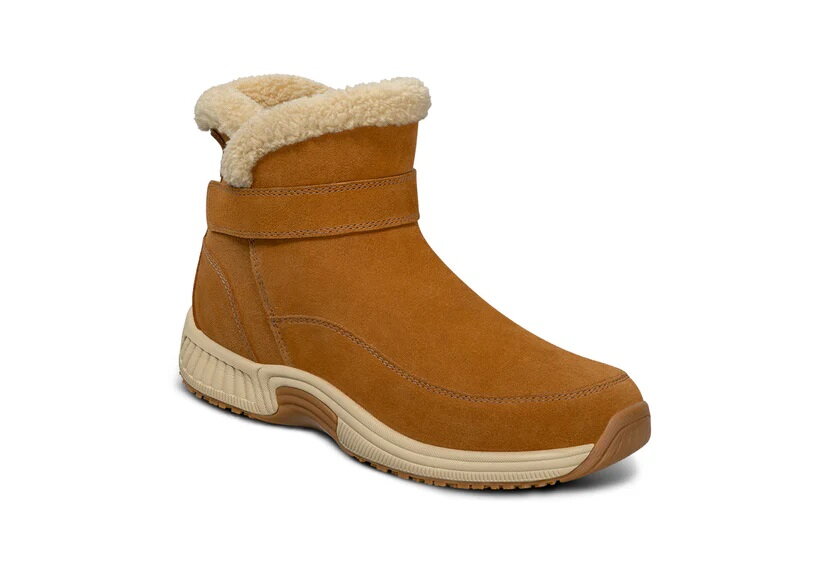OrthOFeet Dames Hands-Free Instap Boot Bliss Camel