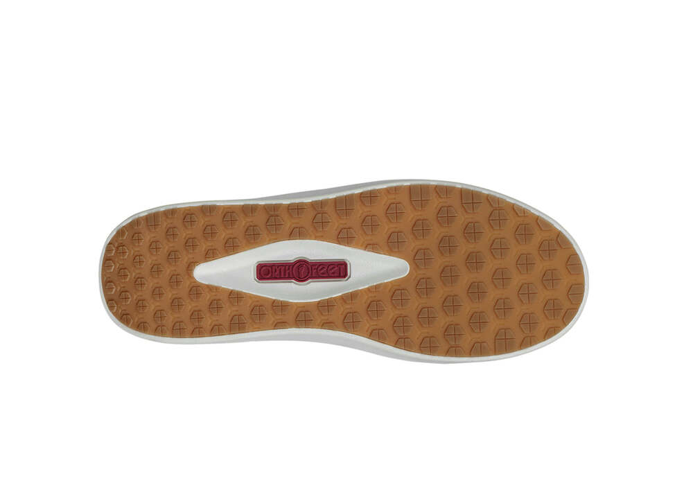 OrthOFeet Dames Hands-Free Instap Sneaker Wander Camel