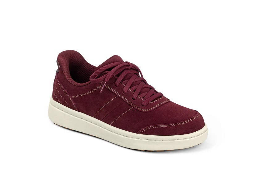OrthOFeet Dames Hands-Free Instap Sneaker Wander Burgundy