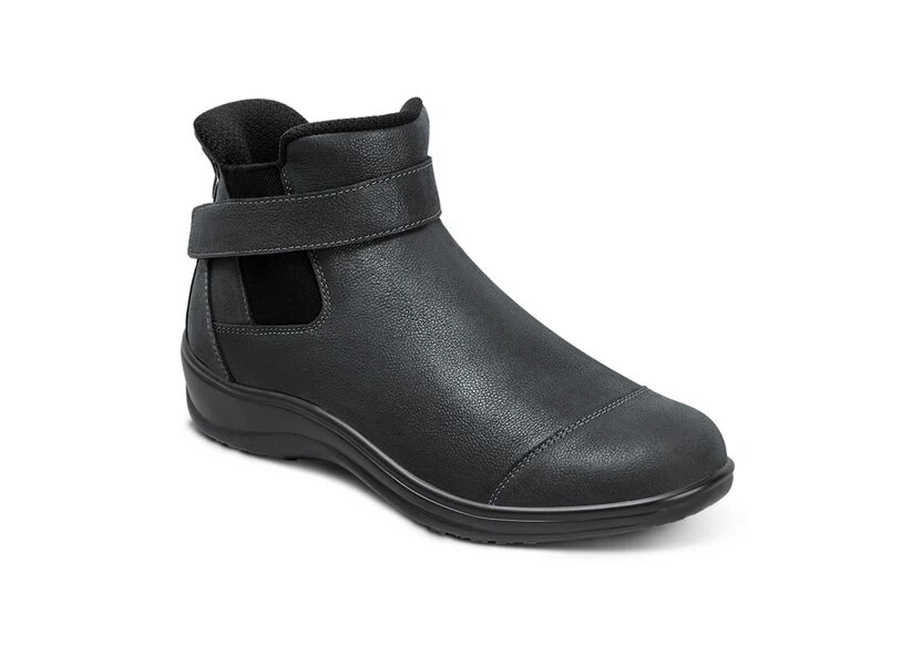 OrthOFeet Dames Hands-Free Instap Boot Blaire Black