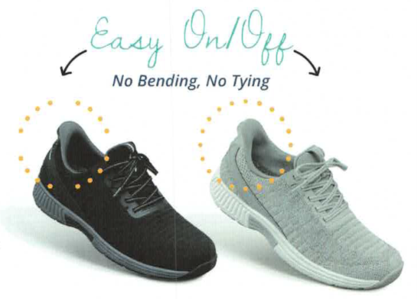 OrthOFeet Dames Hands-Free Instap Sneaker Kita Rose