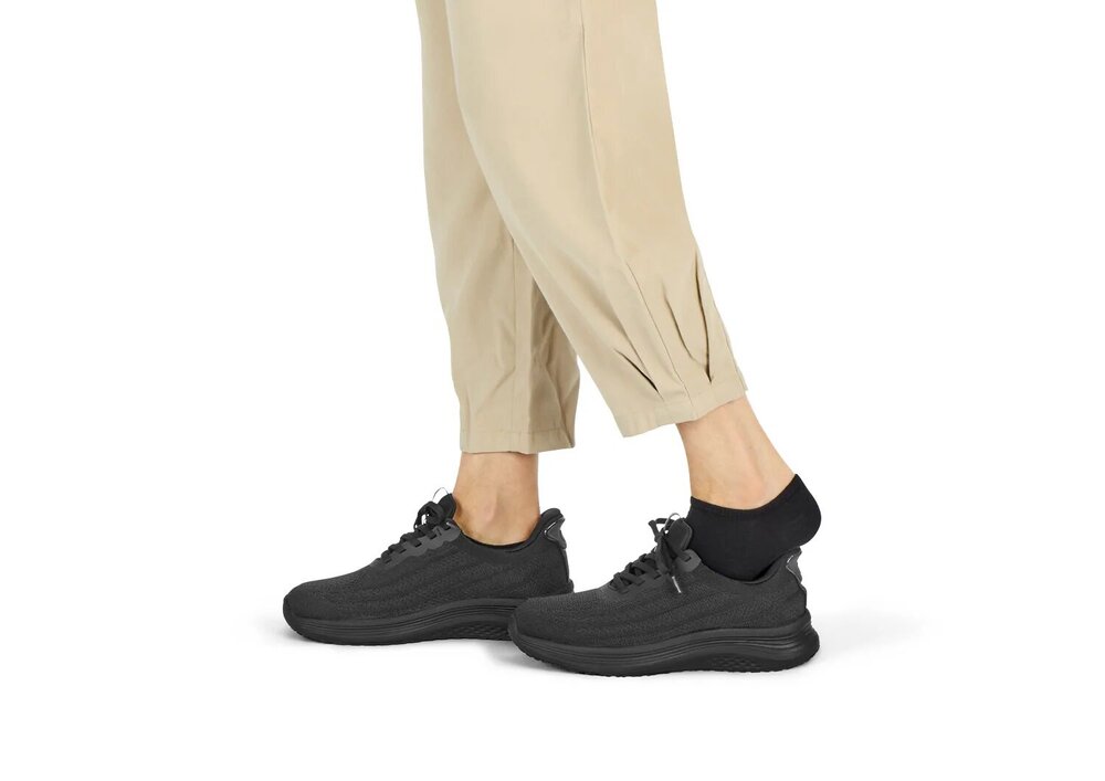 OrthOfeet Dames Hands-Free Instap Sneaker Nira Black/Black