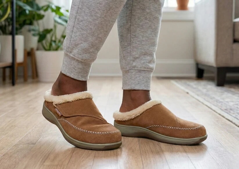 OrthOFeet Dames Slipper Charlotte Brown