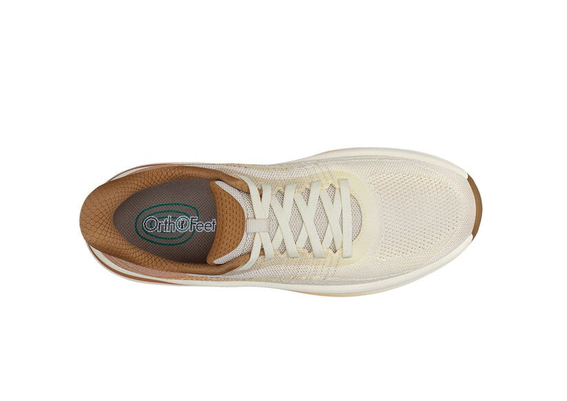 OrthOfeet Dames Hands-Free Instap Sneaker Nira Copper Gold