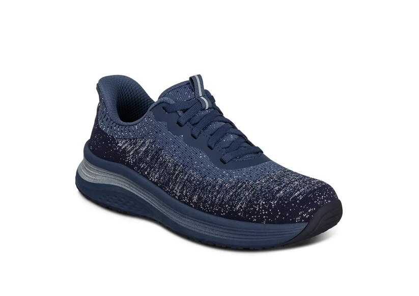 OrthOFeet Dames Hands-Free Instap Sneaker Nira Blue/Silver